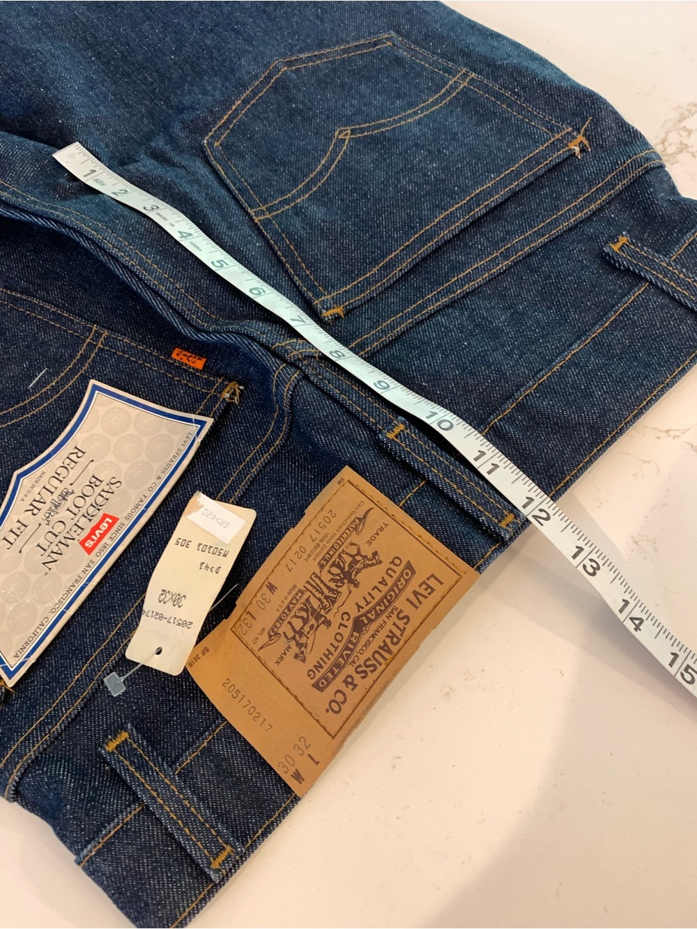 Vintage 1983 Levi's Jeans 517 Saddleman Boot Cut Men’s Size 30x32 NEW (Rare) - Picture 4 of 11